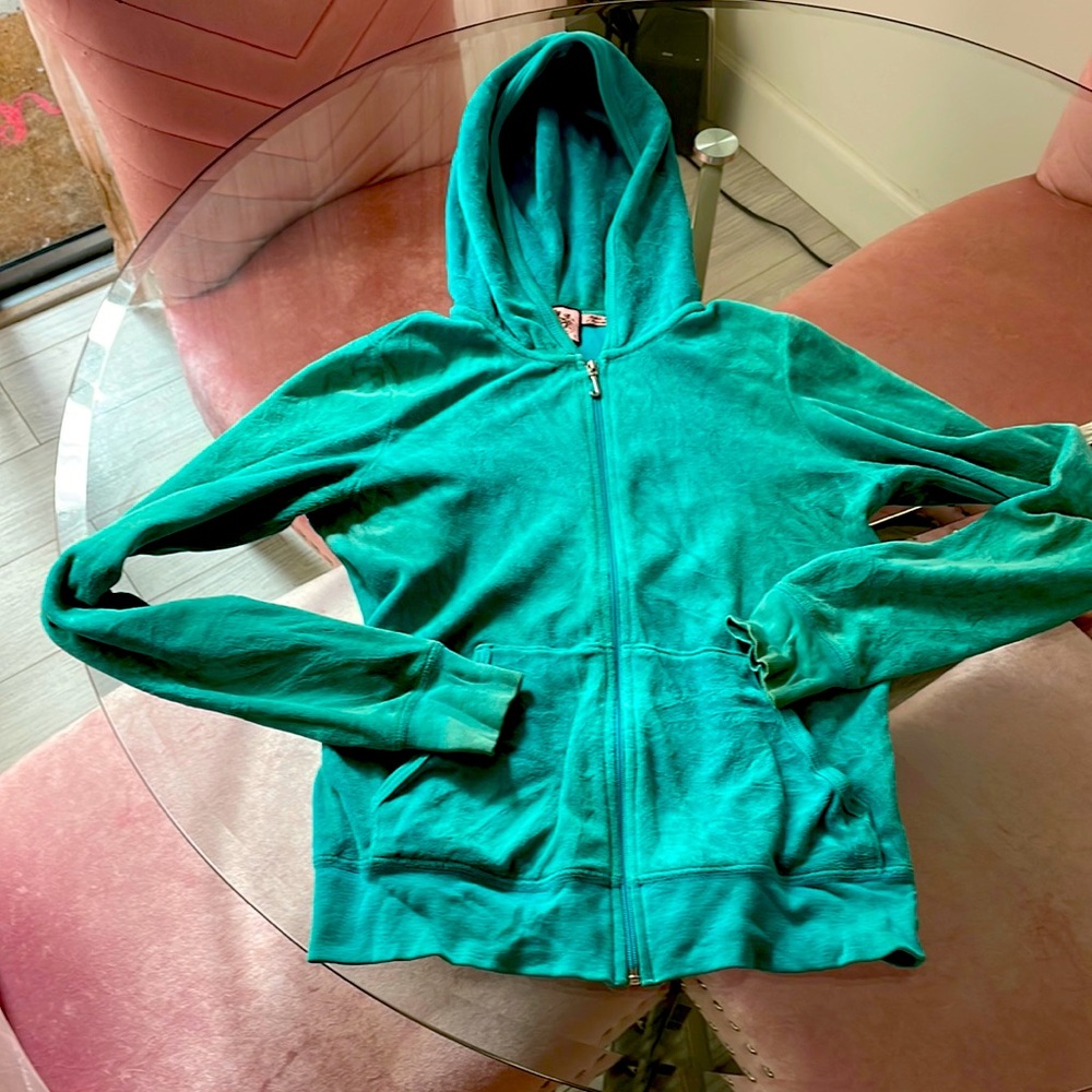 Juicy Couture velour zip up hoodie